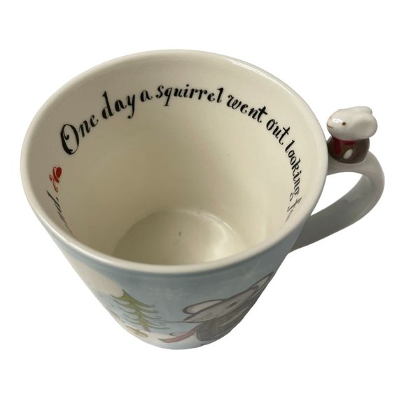 STARBUCKS Christmas Mug Huxley Mouse Squirrel Winter Coffee Tea 2010 Bone China - Picture 7 of 14